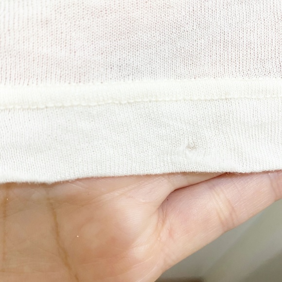 Wildfox Baby Cheetah and Claw Sparkle Tee Sheer Off White XS - Picture 13 of 13